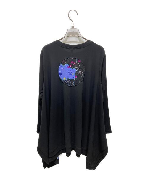 TOKUKO1erVOL（トクコプルミエヴォル）TOKUKO1erVOL (トクコプルミエヴォル) ロングスリーブカットソー ブラック サイズ:9の古着・服飾アイテム