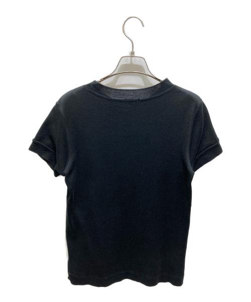 Y's（ワイズ）Y's (ワイズ) 半袖ニット ブラック サイズ:記載無しの為実寸参照の古着・服飾アイテム