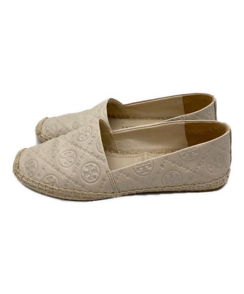 TORY BURCH（トリーバーチ）TORY BURCH (トリーバーチ) モノグラムエスパドリーユ アイボリー サイズ:6の古着・服飾アイテム