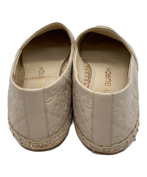 TORY BURCH（トリーバーチ）TORY BURCH (トリーバーチ) モノグラムエスパドリーユ アイボリー サイズ:6の古着・服飾アイテム