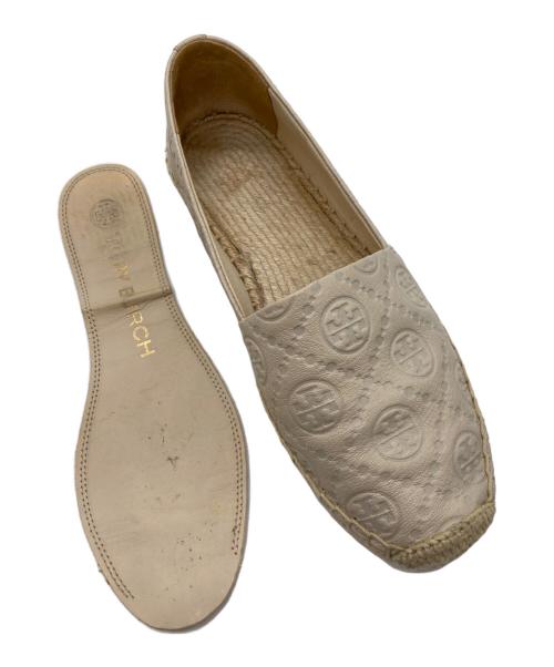 TORY BURCH（トリーバーチ）TORY BURCH (トリーバーチ) モノグラムエスパドリーユ アイボリー サイズ:6の古着・服飾アイテム