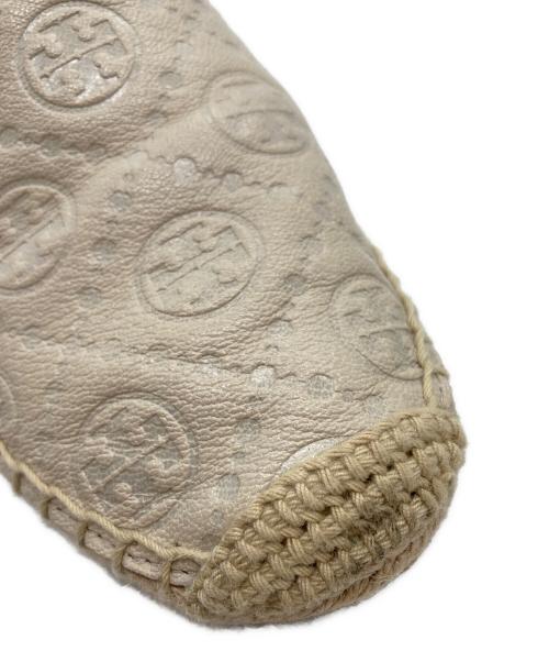 TORY BURCH（トリーバーチ）TORY BURCH (トリーバーチ) モノグラムエスパドリーユ アイボリー サイズ:6の古着・服飾アイテム
