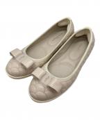 Salvatore Ferragamoサルヴァトーレ フェラガモ）の古着「バレエシューズ」｜アイボリー