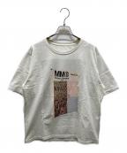 MM6 Maison Margielaエムエムシックスメゾンマルジェラ）の古着「プリントTシャツ　S52GC0075」｜ホワイト