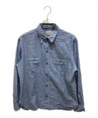 BUZZ RICKSON'Sバズリクソンズ）の古着「シャンブレーシャツ」｜インディゴ
