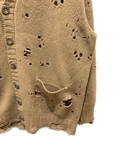 TAKAHIROMIYASHITA TheSoloIst.（タカヒロミヤシタ ザソロイスト）TAKAHIROMIYASHITA TheSoloIst. (タカヒロミヤシタ ザソロイスト) grunge Knit cardigan ブラウン サイズ:44の古着・服飾アイテム