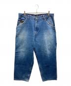 TRIBAL STREET WEARトライバル）の古着「バギーペインターデニムパンツ」｜インディゴ