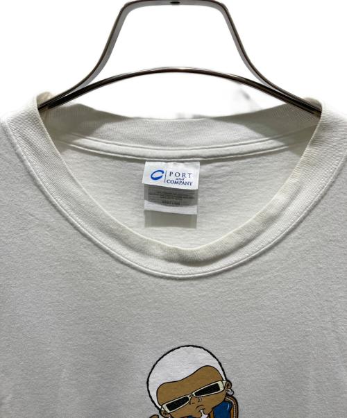 PORT and COMPANY（ポート アンド カンパニー）PORT and COMPANY (ポート アンド カンパニー) プリントTシャツ ホワイト サイズ:Lの古着・服飾アイテム