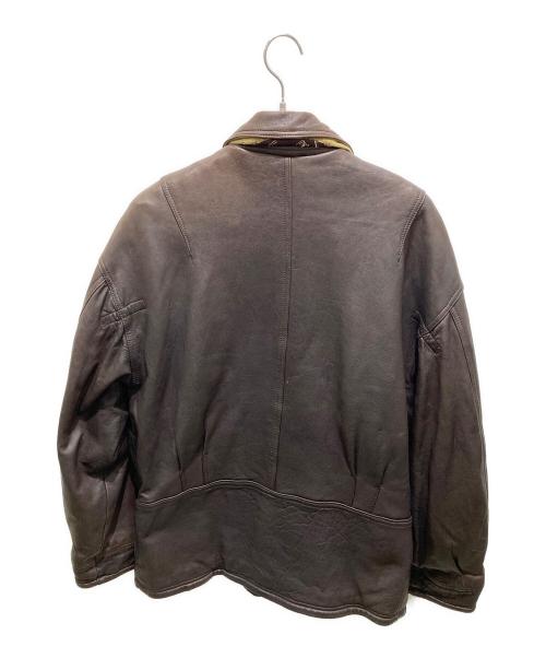 HARRY&MOORE（ハリー＆ムーア）HARRY&MOORE (ハリー＆ムーア) レザージャケット ブラウン サイズ:48の古着・服飾アイテム