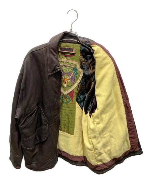 HARRY&MOORE（ハリー＆ムーア）HARRY&MOORE (ハリー＆ムーア) レザージャケット ブラウン サイズ:48の古着・服飾アイテム