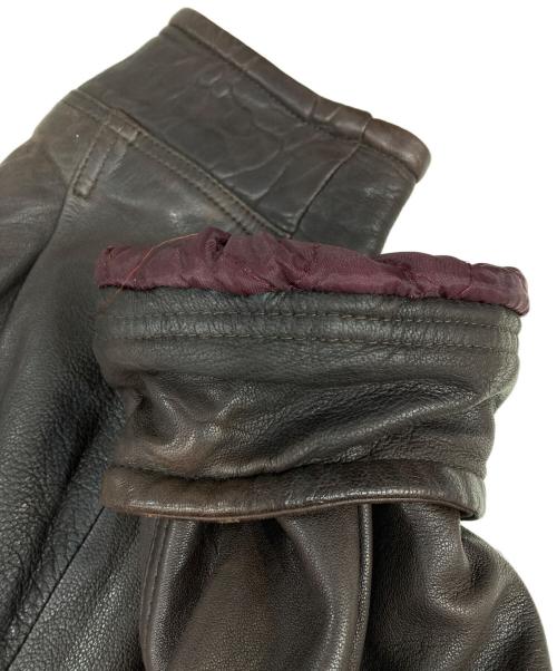 HARRY&MOORE（ハリー＆ムーア）HARRY&MOORE (ハリー＆ムーア) レザージャケット ブラウン サイズ:48の古着・服飾アイテム