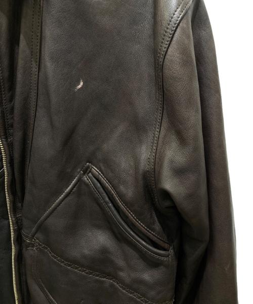 HARRY&MOORE（ハリー＆ムーア）HARRY&MOORE (ハリー＆ムーア) レザージャケット ブラウン サイズ:48の古着・服飾アイテム