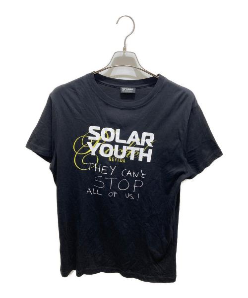 RAF SIMONS（ラフシモンズ）RAF SIMONS (ラフシモンズ) プリントカットソー ブラック サイズ:Lの古着・服飾アイテム