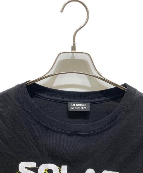 RAF SIMONS（ラフシモンズ）RAF SIMONS (ラフシモンズ) プリントカットソー ブラック サイズ:Lの古着・服飾アイテム