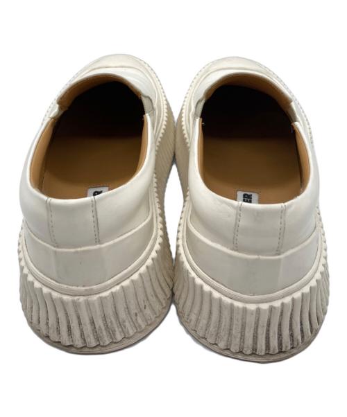 JIL SANDER（ジルサンダー）JIL SANDER (ジルサンダー) プラットフォームスリッポン ホワイト サイズ:39の古着・服飾アイテム