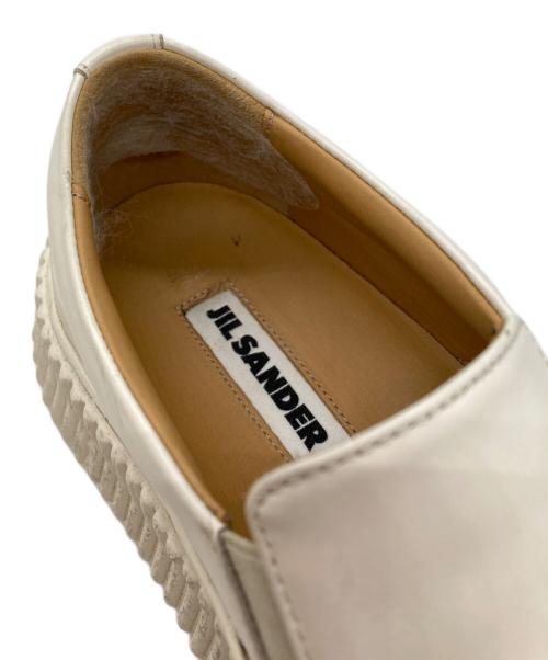 JIL SANDER（ジルサンダー）JIL SANDER (ジルサンダー) プラットフォームスリッポン ホワイト サイズ:39の古着・服飾アイテム