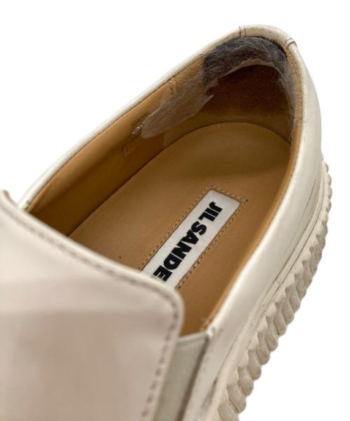 JIL SANDER（ジルサンダー）JIL SANDER (ジルサンダー) プラットフォームスリッポン ホワイト サイズ:39の古着・服飾アイテム