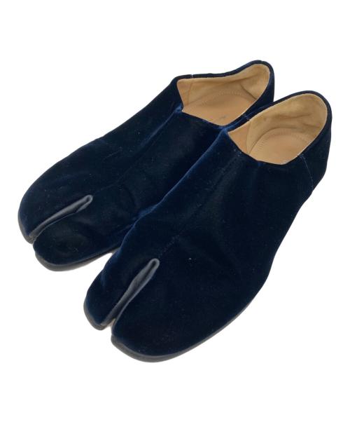 Maison Margiela（メゾンマルジェラ）Maison Margiela (メゾンマルジェラ) ベロアバブーシュ ネイビー サイズ:40の古着・服飾アイテム