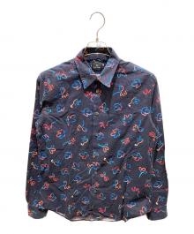PAUL SMITH（ポールスミス）の古着「総柄シャツ」｜ネイビー