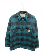 Carhartt WIPカーハート ワークインプログレス）の古着「MERTON SHIRT JAC」｜グリーン