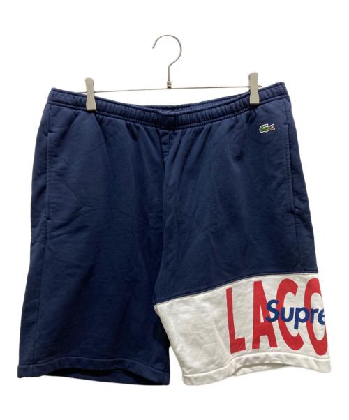 SUPREME（シュプリーム）SUPREME (シュプリーム) LACOSTE (ラコステ) Lacoste Logo Panel Sweat Short ネイビー サイズ:XLの古着・服飾アイテム