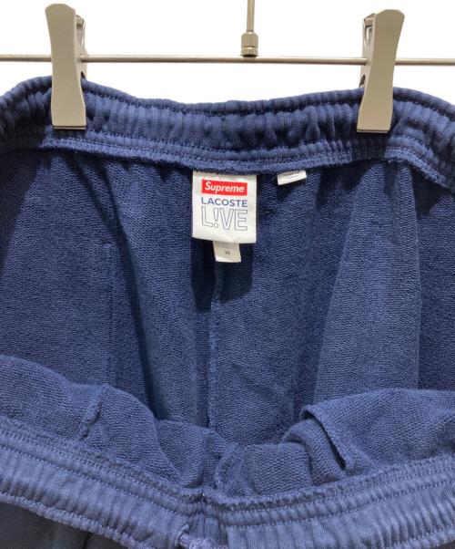 SUPREME（シュプリーム）SUPREME (シュプリーム) LACOSTE (ラコステ) Lacoste Logo Panel Sweat Short ネイビー サイズ:XLの古着・服飾アイテム