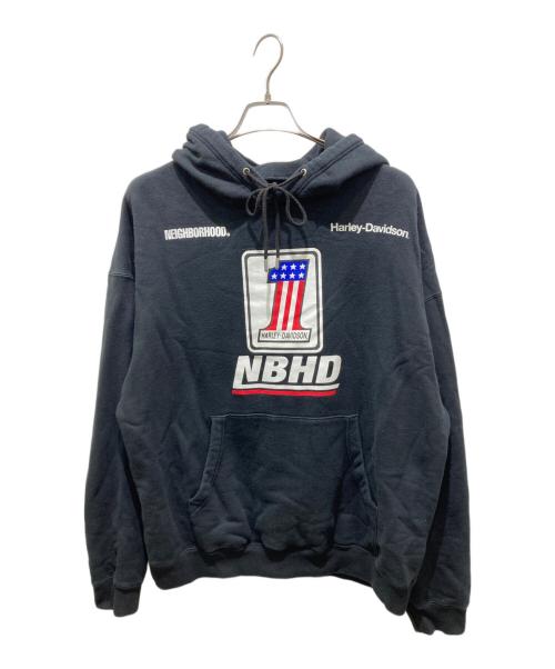 NEIGHBORHOOD（ネイバーフッド）NEIGHBORHOOD (ネイバーフッド) HARLEY-DAVIDSON (ハーレーダビッドソン) H-D . HOODED LS . COパーカー ブラック サイズ:Lの古着・服飾アイテム