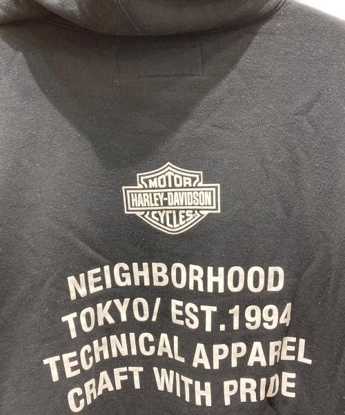 NEIGHBORHOOD（ネイバーフッド）NEIGHBORHOOD (ネイバーフッド) HARLEY-DAVIDSON (ハーレーダビッドソン) H-D . HOODED LS . COパーカー ブラック サイズ:Lの古着・服飾アイテム