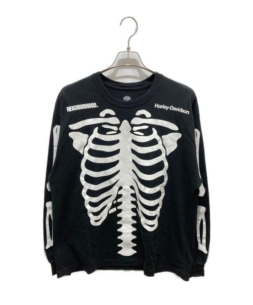 NEIGHBORHOOD（ネイバーフッド）NEIGHBORHOOD (ネイバーフッド) HARLEY-DAVIDSON (ハーレーダビッドソン) H-D.CREWNECK LS.CO ブラック サイズ:Lの古着・服飾アイテム