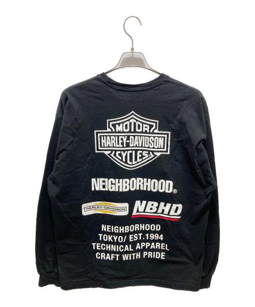 NEIGHBORHOOD（ネイバーフッド）NEIGHBORHOOD (ネイバーフッド) HARLEY-DAVIDSON (ハーレーダビッドソン) H-D.CREWNECK LS.CO ブラック サイズ:Lの古着・服飾アイテム