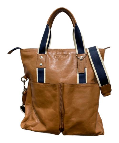 COACH（コーチ）COACH (コーチ) 2WAYハンドバッグ ブラウンの古着・服飾アイテム