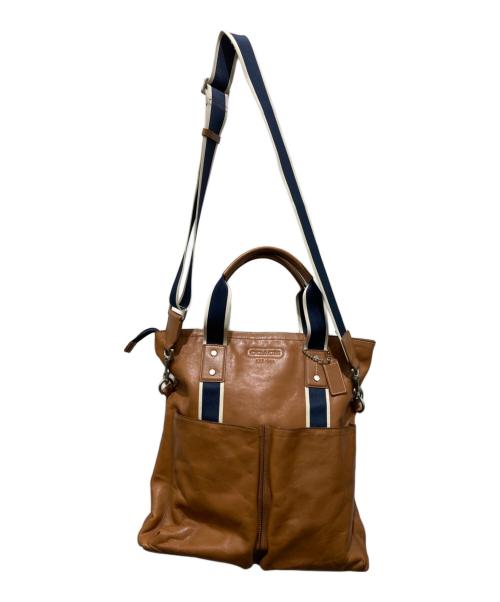 COACH（コーチ）COACH (コーチ) 2WAYハンドバッグ ブラウンの古着・服飾アイテム