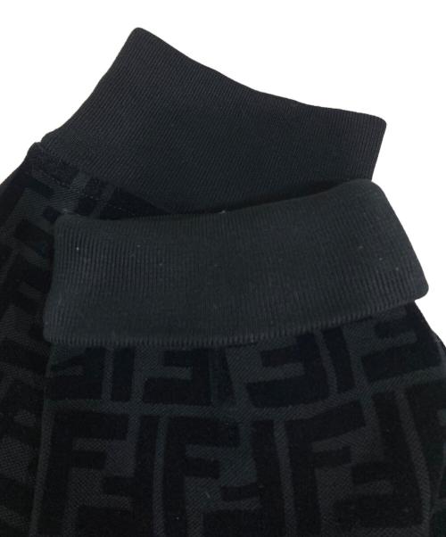 FENDI（フェンディ）FENDI (フェンディ) ズッカ柄 FFロゴ 長袖スウェット ブラック サイズ:Lの古着・服飾アイテム