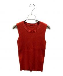DEUXIEME CLASSE（ドゥーズィエム クラス）の古着「ノースリーブニット」｜レッド