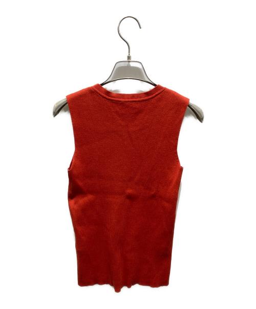 DEUXIEME CLASSE（ドゥーズィエム クラス）DEUXIEME CLASSE (ドゥーズィエム クラス) ノースリーブニット レッド サイズ:記載無しの為実寸参照の古着・服飾アイテム