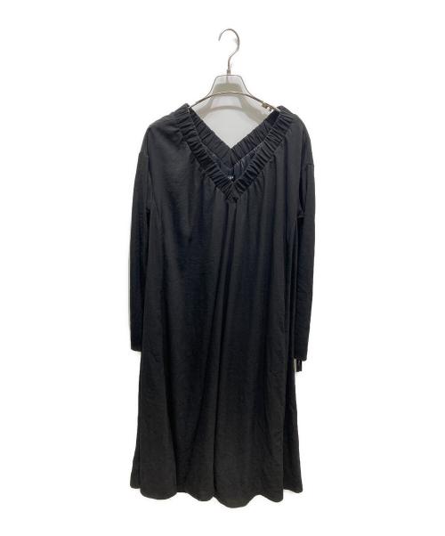 AULA AILA（アウラアイラ）AULA AILA (アウラアイラ) 長袖ワンピース ブラックの古着・服飾アイテム