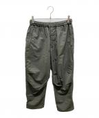 MARKAWAREマーカウェア）の古着「2/80 ORGANIC WOOL TYPEWRITER EASY ARMY TROUSERS」｜グリーン
