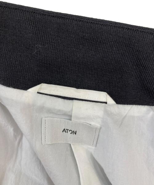 ATON（エイトン）ATON (エイトン) SUPER 160S DOUBLE SAXONY HARRINGTON JACKET グレー サイズ:4の古着・服飾アイテム