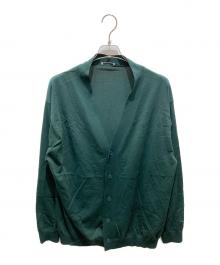 ATON（エイトン）の古着「Fresca Knit Oversized Cardigan」｜グリーン
