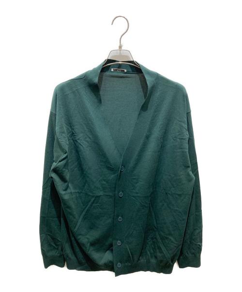 ATON（エイトン）ATON (エイトン) Fresca Knit Oversized Cardigan グリーン サイズ:6の古着・服飾アイテム