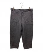 ATONエイトン）の古着「COTTON HEMP SATIN BAKER PANTS」｜グレー