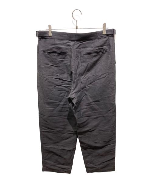 ATON（エイトン）ATON (エイトン) COTTON HEMP SATIN BAKER PANTS グレー サイズ:6の古着・服飾アイテム
