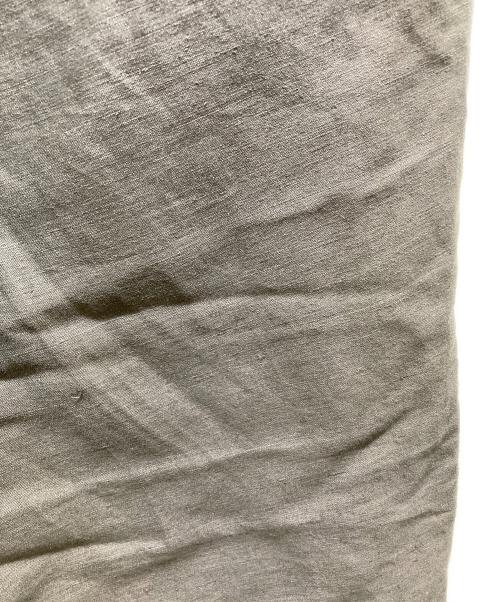 ATON（エイトン）ATON (エイトン) COTTON HEMP SATIN BAKER PANTS グレー サイズ:6の古着・服飾アイテム