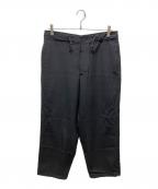 ATONエイトン）の古着「BACK SATIN UTILITY PANTS」｜ブラック