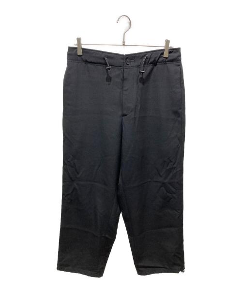 ATON（エイトン）ATON (エイトン) BACK SATIN UTILITY PANTS ブラック サイズ:6の古着・服飾アイテム