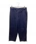 ATON（エイトン）の古着「BACK SATIN UTILITY PANTS」｜ネイビー