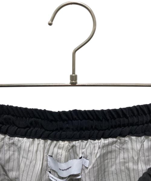 Graphpaper（グラフペーパー）Graphpaper (グラフペーパー) Boiled Wool Wide Easy Pants ブラック サイズ:1の古着・服飾アイテム