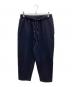MARKA（マーカ）の古着「P130's WOOL NAPPING COCOON WIDE EASY PANTS　P130's ウールナッピングコクーンワイドイージーパンツ」｜ネイビー