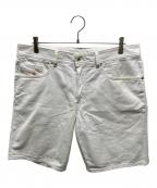 DIESELディーゼル）の古着「ハーフパンツ」｜ホワイト