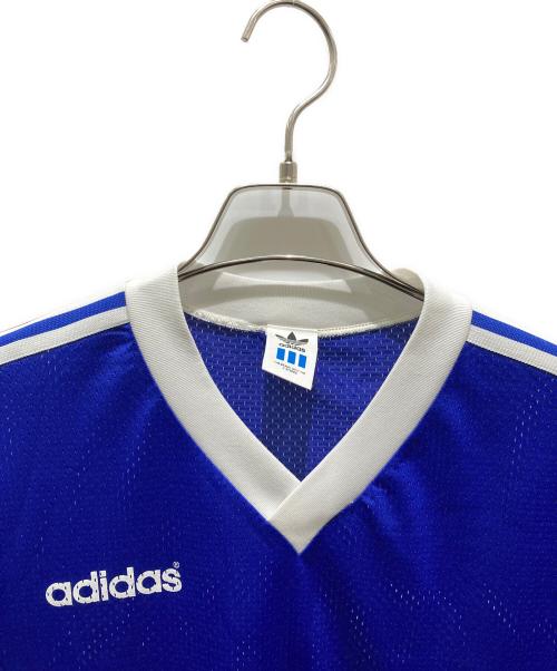 adidas（アディダス）adidas (アディダス) ゲームシャツ ブルー サイズ:Lの古着・服飾アイテム